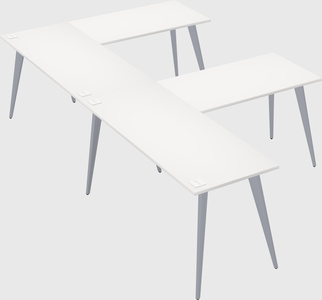 Modern l-shaped office desk