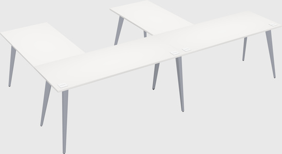 Modern l-shaped office desk