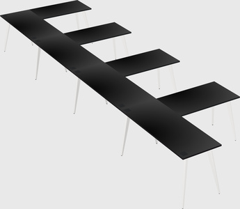 Modern l-shaped office desk