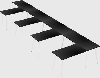 Modern l-shaped office desk