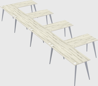 Modern l-shaped office desk