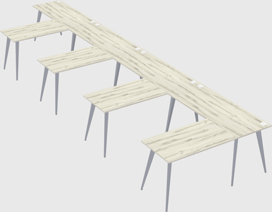 Modern l-shaped office desk