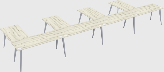Modern l-shaped office desk