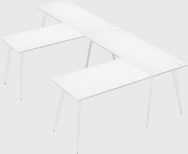 Modern l-shaped office desk