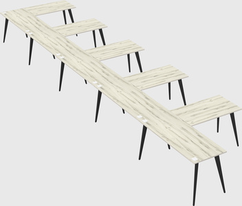 Modern l-shaped office desk