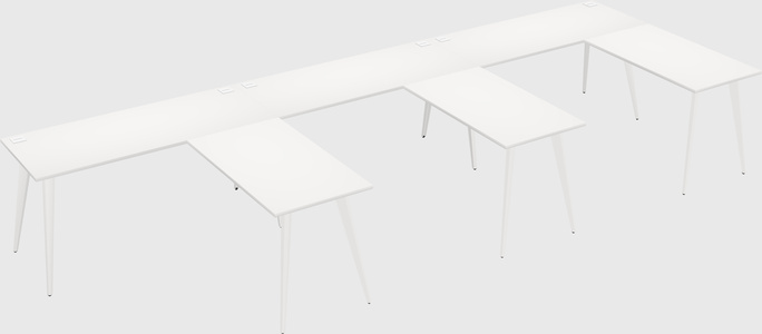 Modern l-shaped office desk