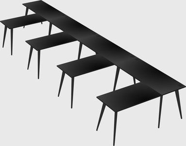 Modern l-shaped office desk