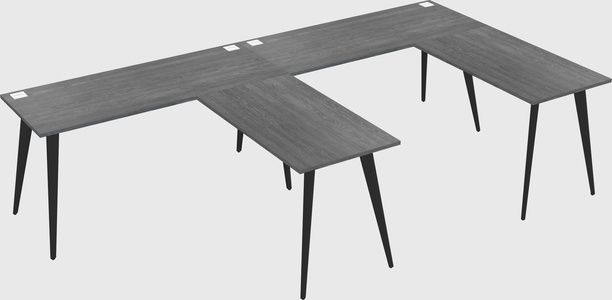Modern l-shaped office desk