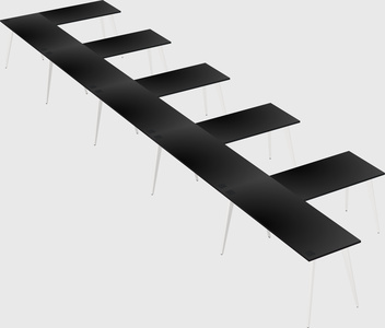 Modern l-shaped office desk