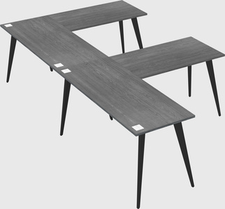 Modern l-shaped office desk