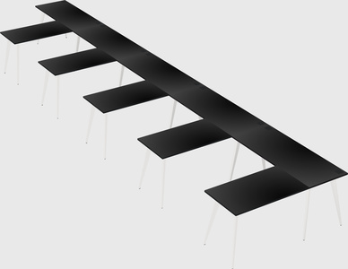 Modern l-shaped office desk