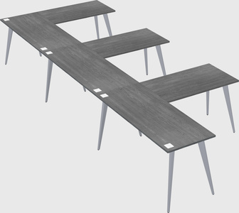 Modern l-shaped office desk