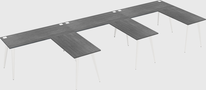 Modern l-shaped office desk