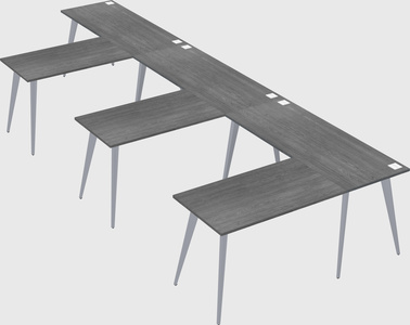 Modern l-shaped office desk