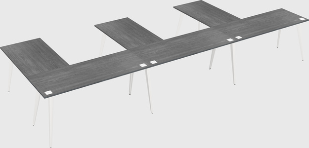 Modern l-shaped office desk