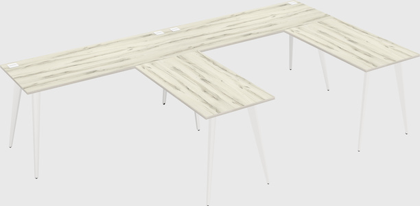 Modern l-shaped office desk