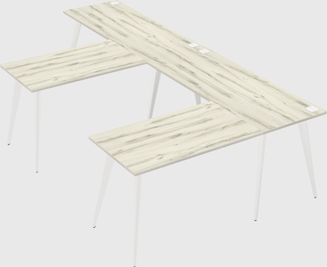 Modern l-shaped office desk
