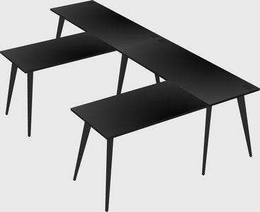 Modern l-shaped office desk