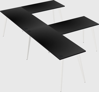 Modern l-shaped office desk