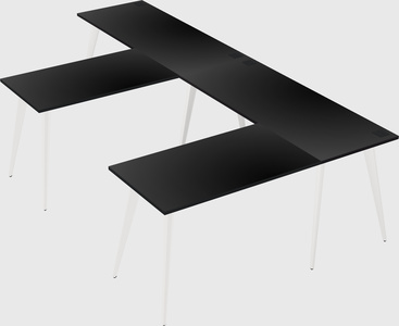 Modern l-shaped office desk