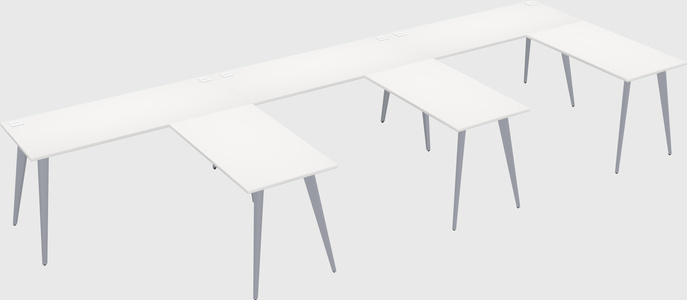 Modern l-shaped office desk