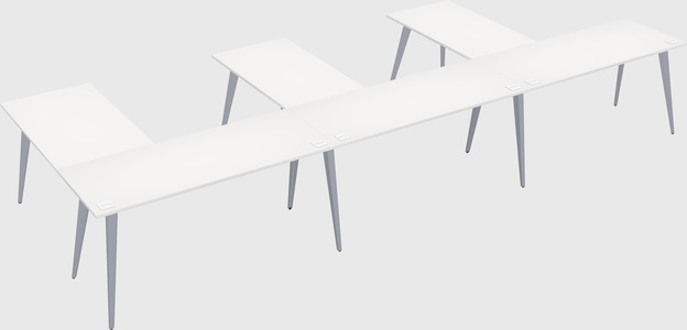 Modern l-shaped office desk