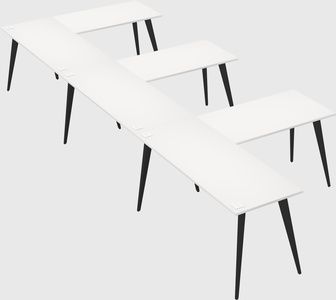 Modern l-shaped office desk