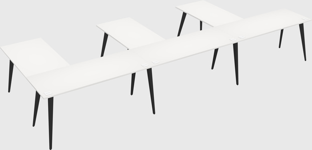 Modern l-shaped office desk