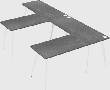 Modern l-shaped office desk