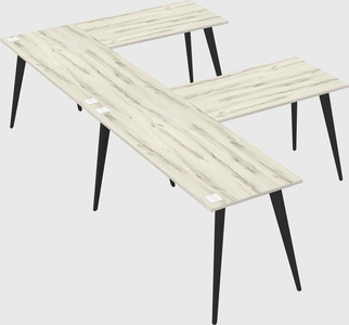 Modern l-shaped office desk