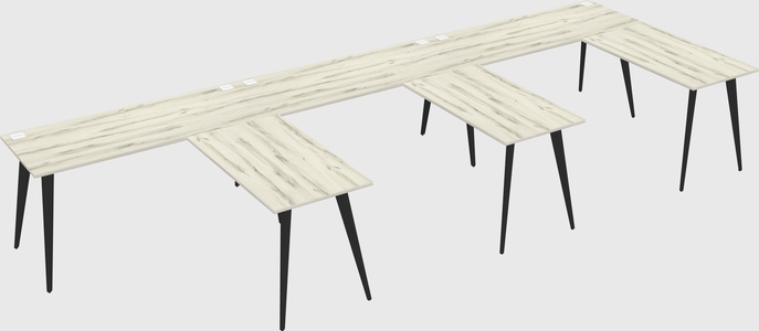 Modern l-shaped office desk