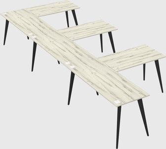 Modern l-shaped office desk