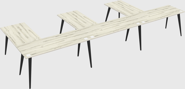 Modern l-shaped office desk
