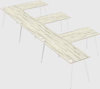 Modern l-shaped office desk