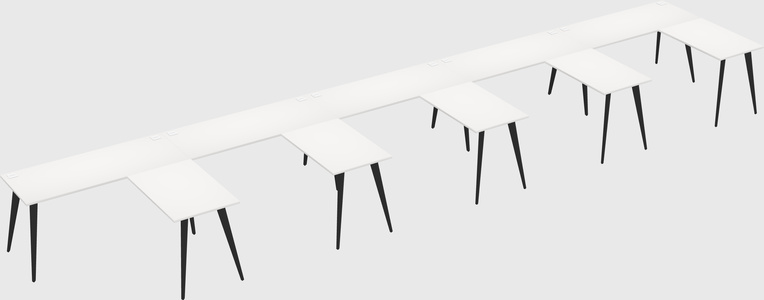 Modern l-shaped office desk