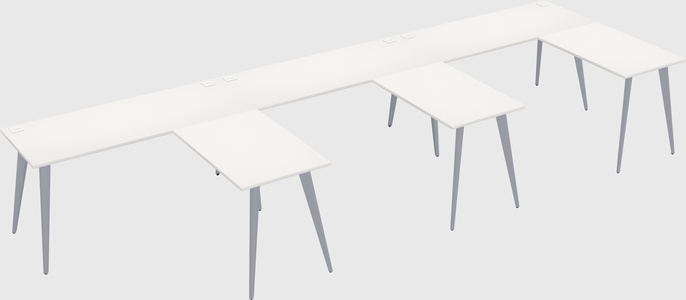 Modern l-shaped office desk