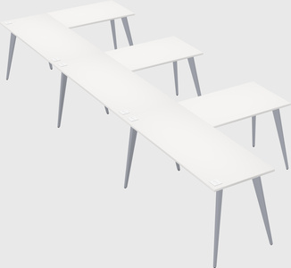 Modern l-shaped office desk