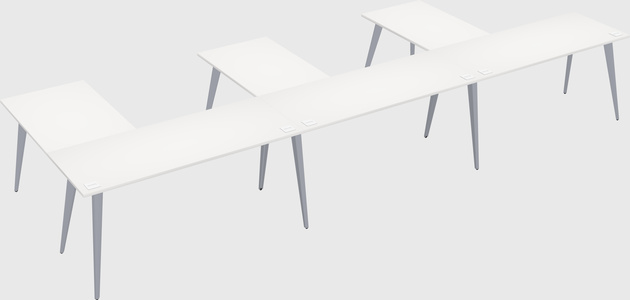 Modern l-shaped office desk
