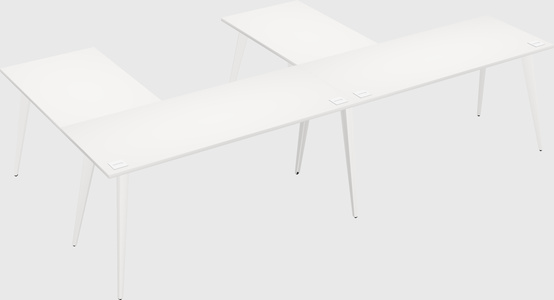 Modern l-shaped office desk