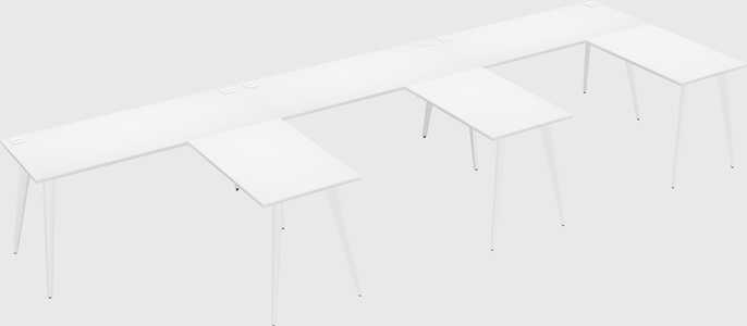 Modern l-shaped office desk