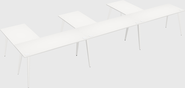 Modern l-shaped office desk