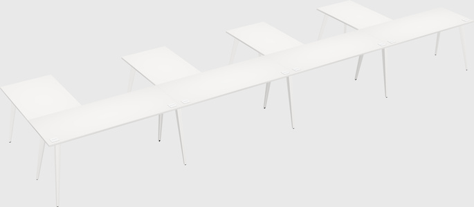 Modern l-shaped office desk