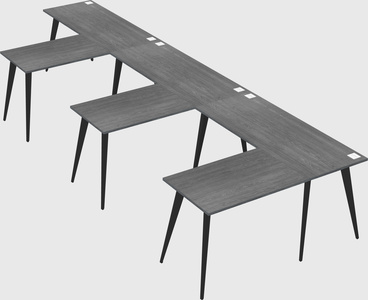 Modern l-shaped office desk