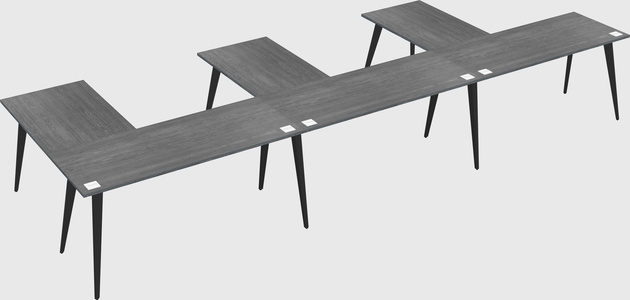 Modern l-shaped office desk
