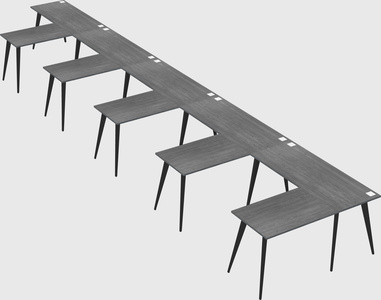 Modern l-shaped office desk