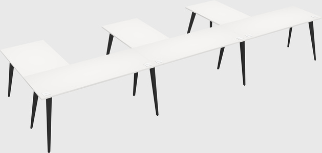 Modern l-shaped office desk