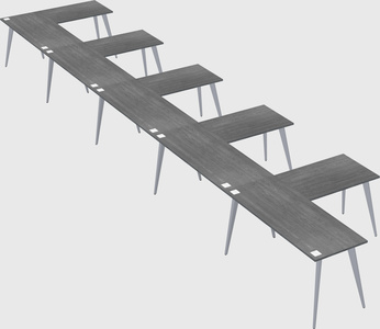 Modern l-shaped office desk
