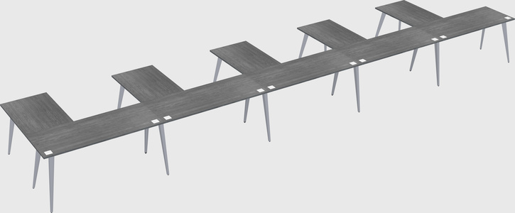 Modern l-shaped office desk