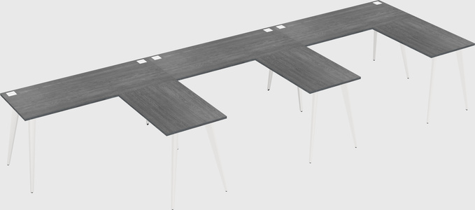 Modern l-shaped office desk