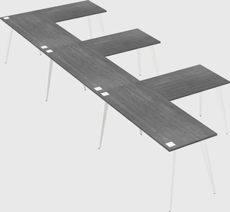 Modern l-shaped office desk